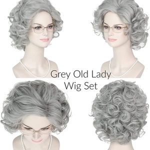 Grey Old Lady Wig